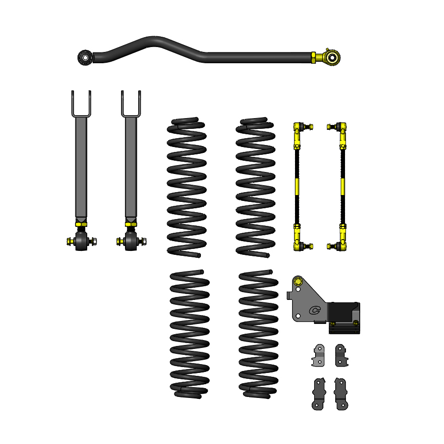 Jeep Wrangler 2.5 Ride Right+ Lift Kit 2007-2018, JK 4 Door