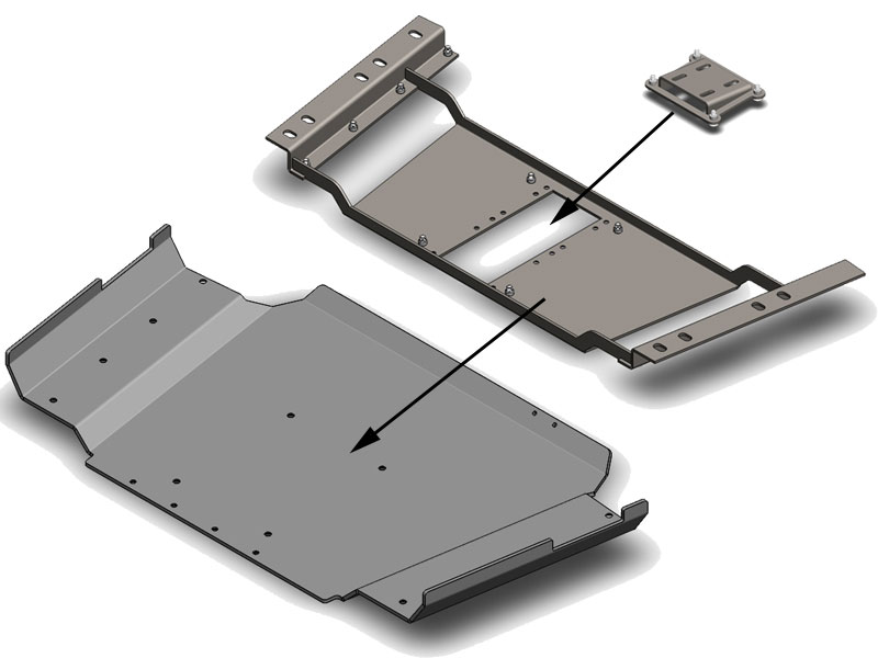 Jeep Wrangler Transfer Case Skid Plate 1997-2006, TJ | Clayton Offroad